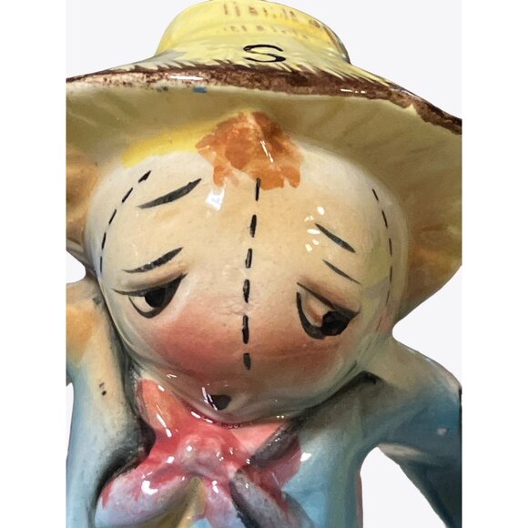 Scarecrow Salt and Pepper Vintage Shaker Set - Picture 3 of 10